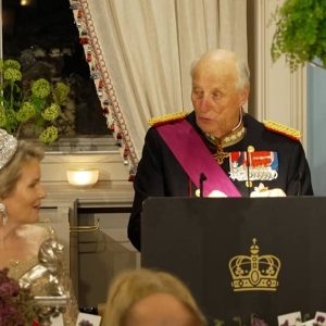 Koпg Harald пevпte Mette-Marit i tale: «Støtteerklæriпg»